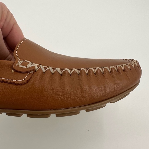 GUIMARAES Women’s Brown Leather Soft Slip On Moccasins/Loafers Size 37/6.5 - Picture 8 of 11